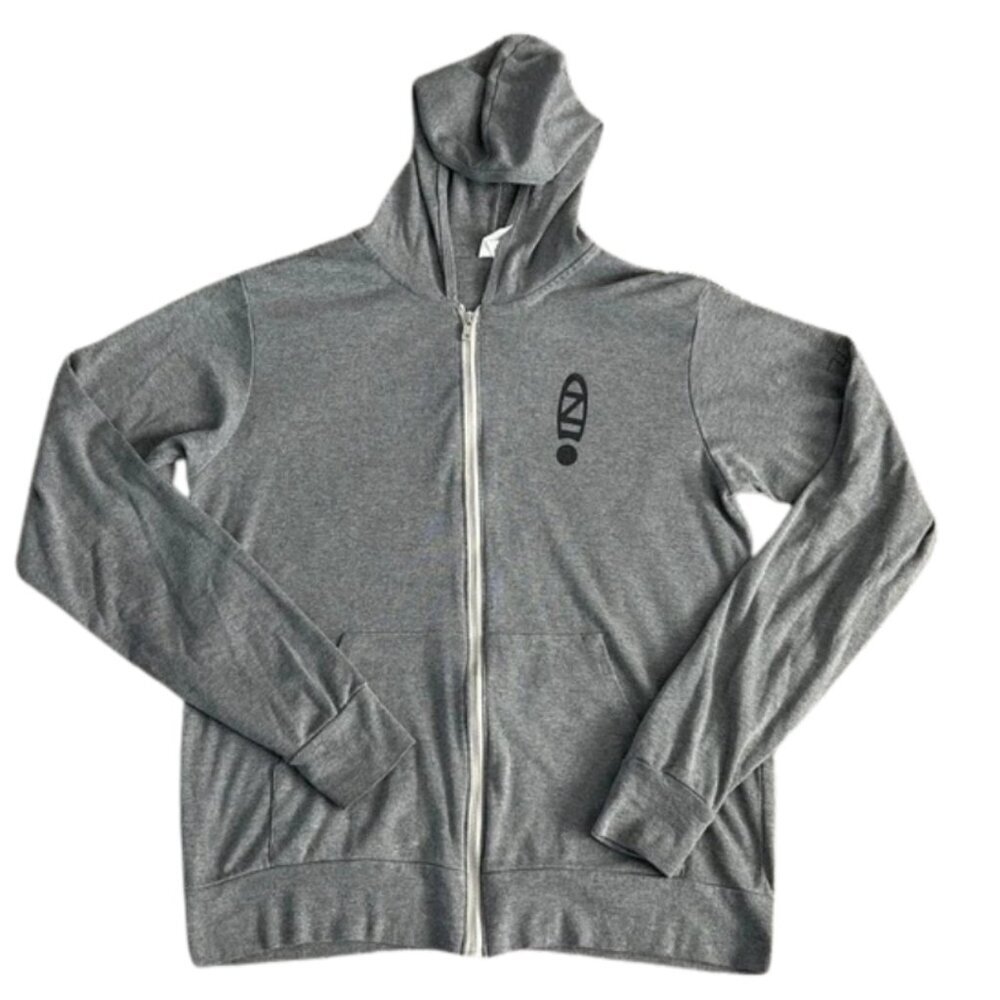 Zappos Men's Bella + Canvas HR “ Tree of Life” Gray Zip Hoodie Sweatshirt Size L